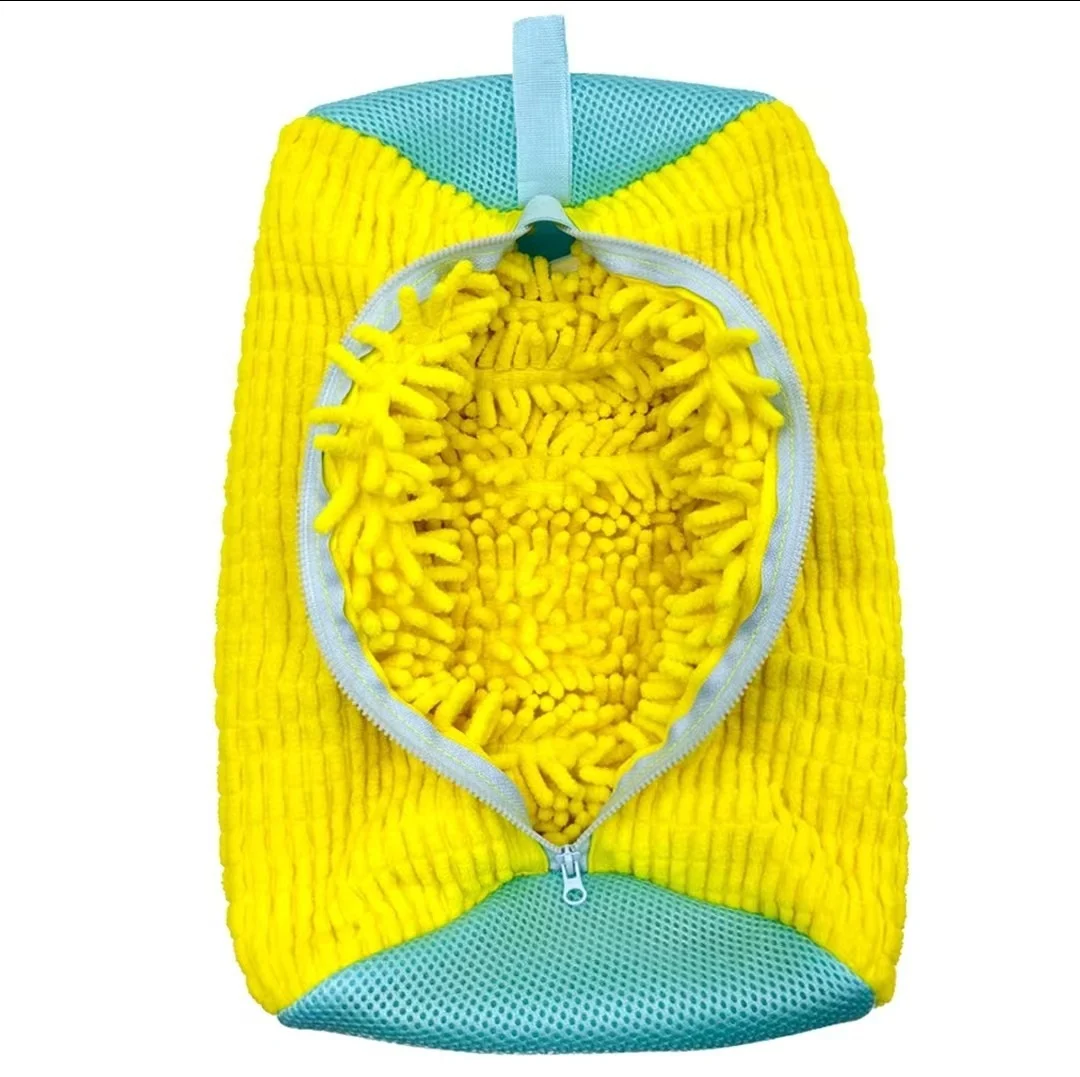 Shoe Washing Fabric Shrinkage Chenille Zip Pocket — image 3