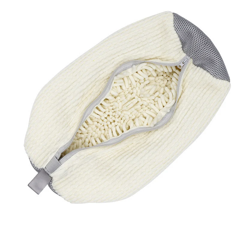 Shoe Washing Fabric Shrinkage Chenille Zip Pocket — image 4