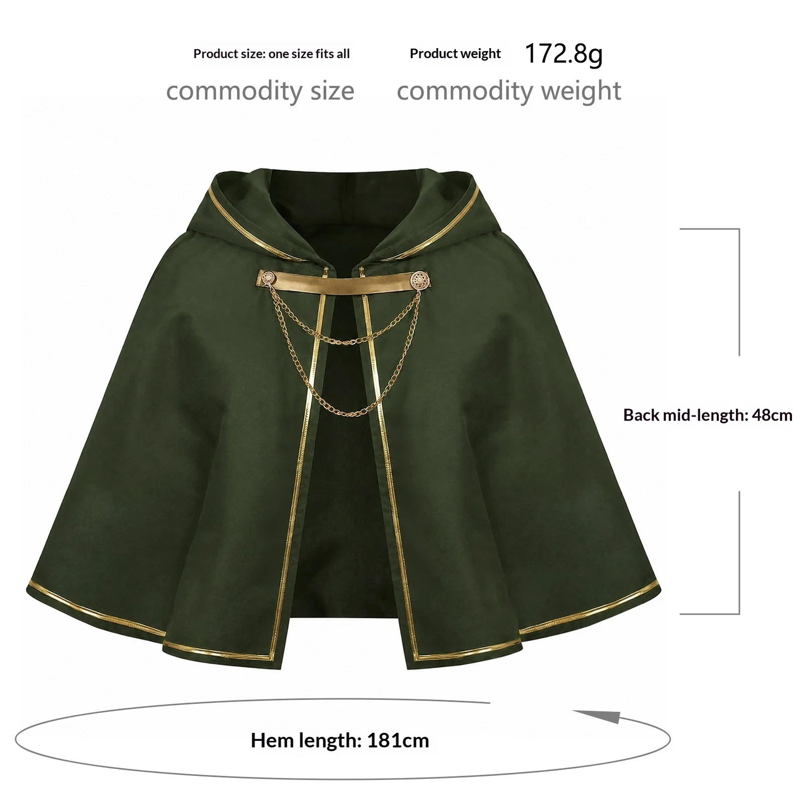 Short Hooded Cloak Or Shawl Available In Mens And Womens Styles — image 9