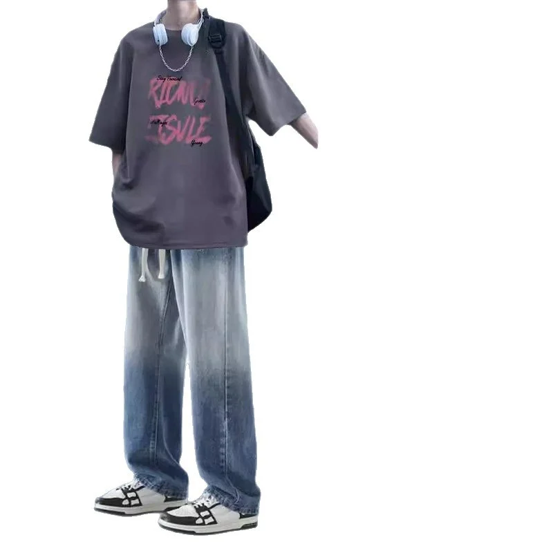 Short-sleeve And Longpants Set, Mens Springsummer Style, Edgy Handsome, Hong Konginspired — image 2