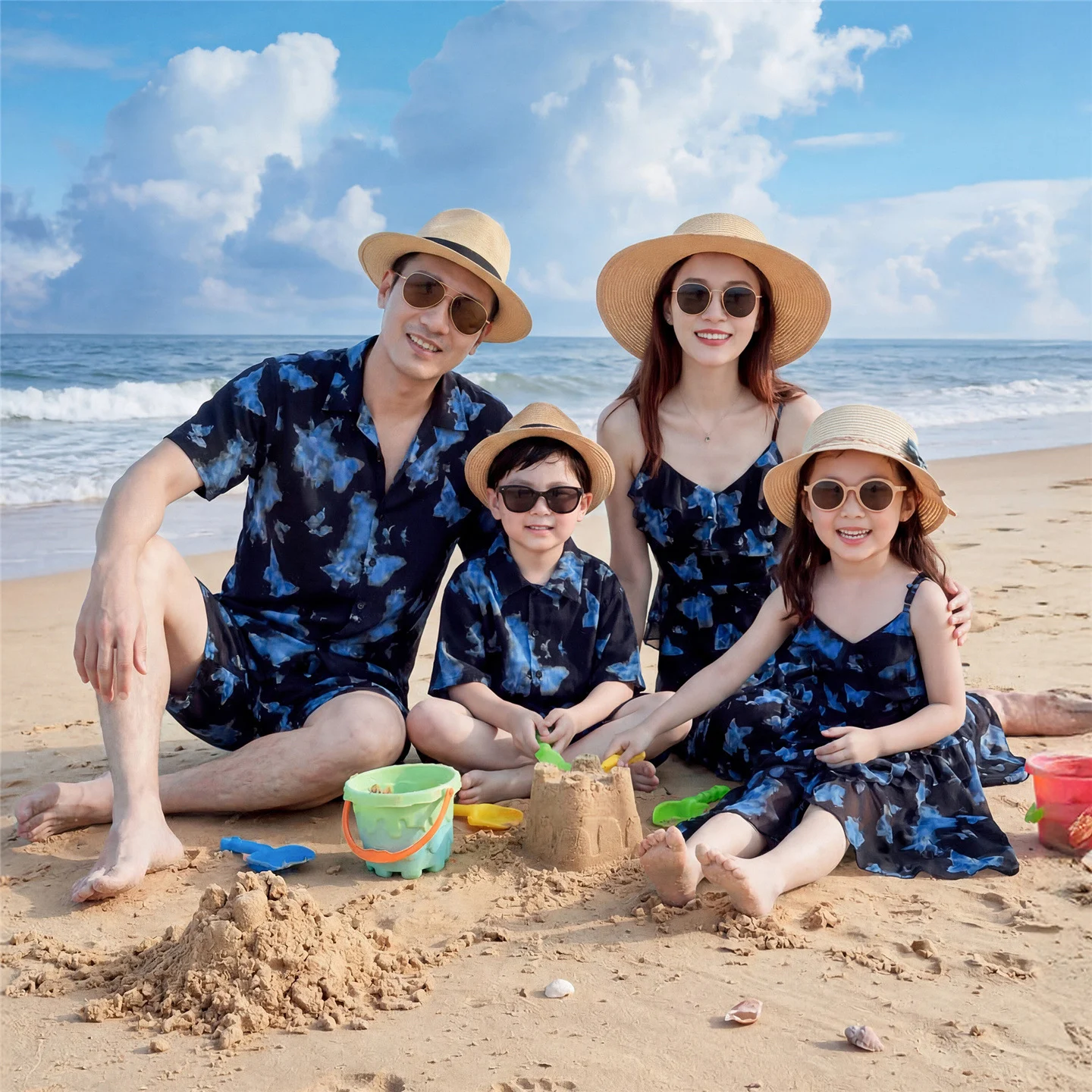 Short-sleeve Mother-daughter Dress Couple Set — image 1