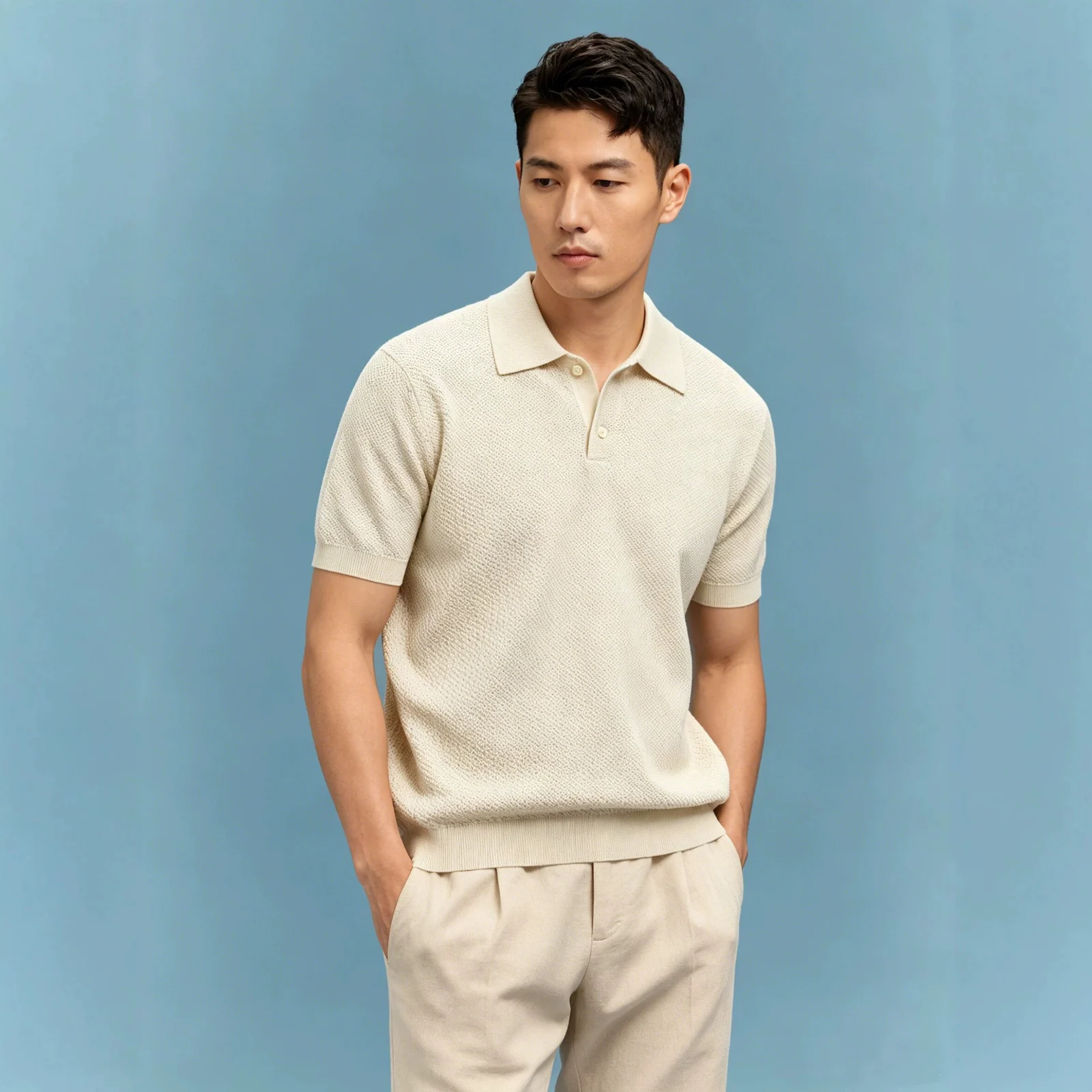 Short-sleeve Polo Shirt Casual Business T-shirt For Men — image 7