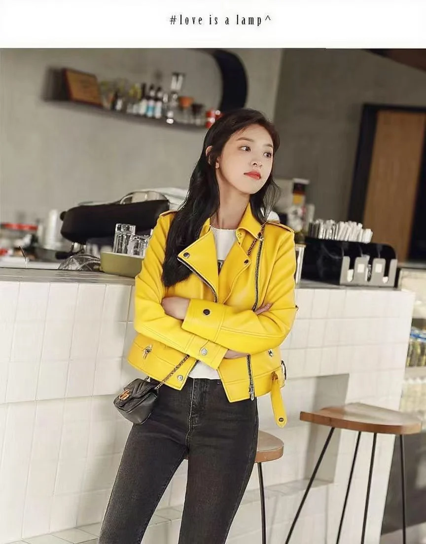 Short Slim-fit PU Leather Jacket — image 10