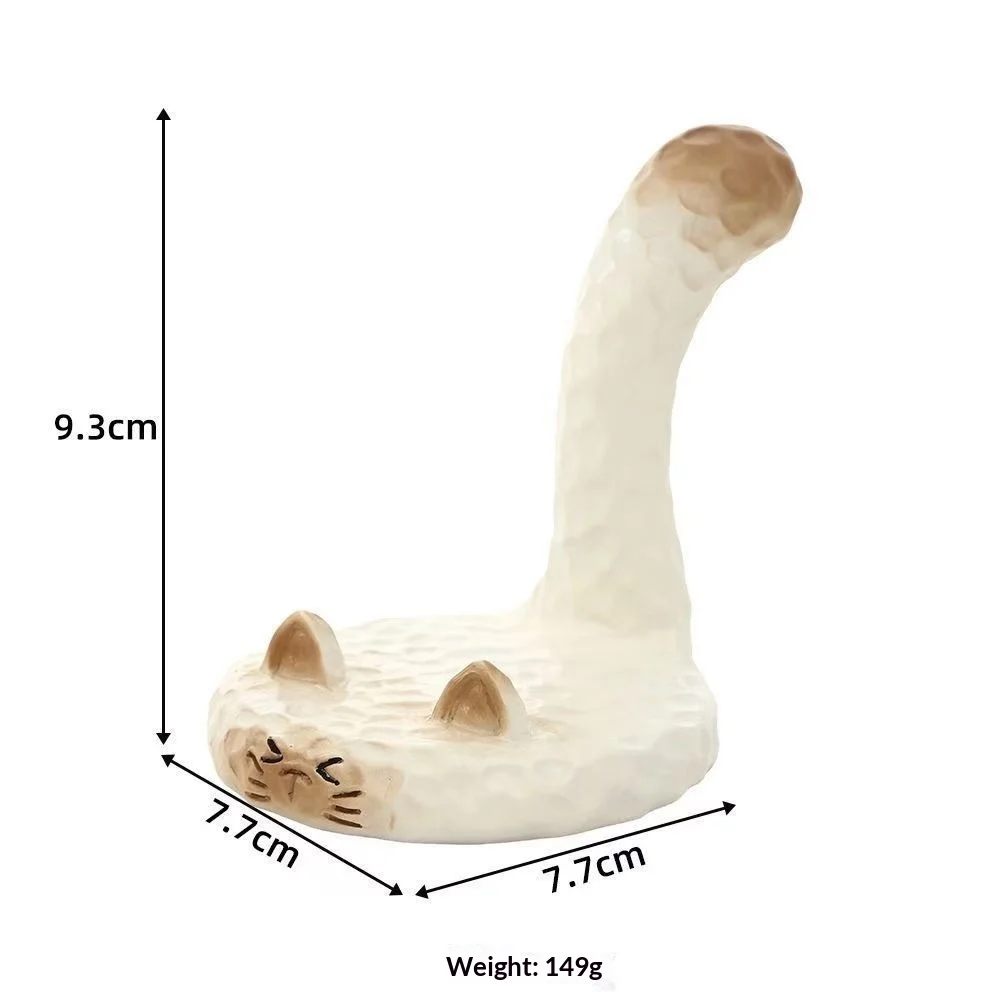 Siam Cat Figurine Phone Holder Cream-style Decorative Item — image 5