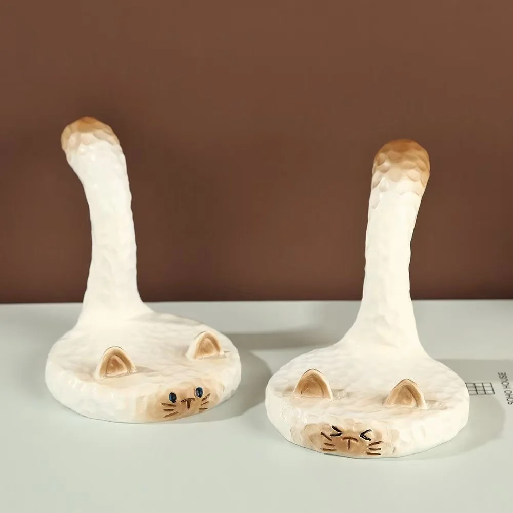 Siam Cat Figurine Phone Holder Cream-style Decorative Item — image 2