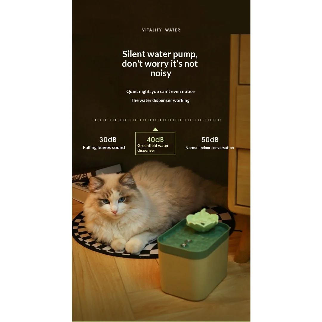 Silent Automatic Circulating Filtered Pet Water Fountain — image 6