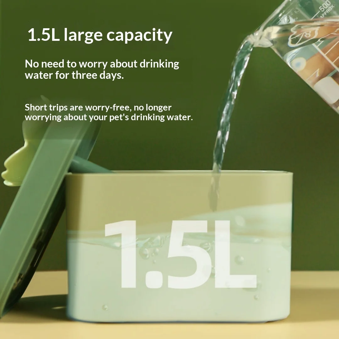 Silent Automatic Circulating Filtered Pet Water Fountain — image 5