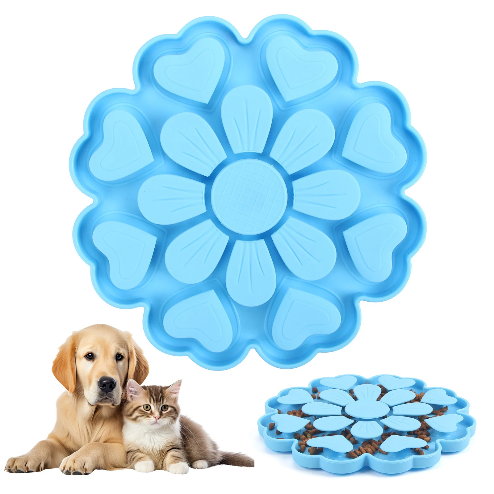 Silicone Pet Placemat With Floral Design — image 2