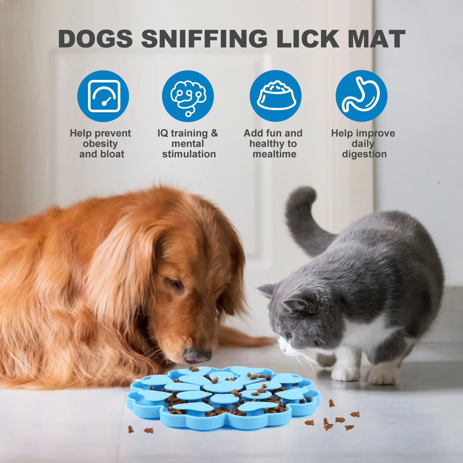 Silicone Pet Placemat With Floral Design — image 4