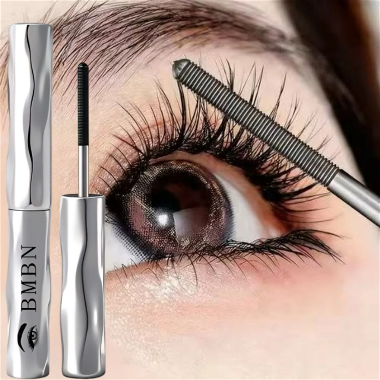 Silver Tube Mascara With A Curling Root — image 3