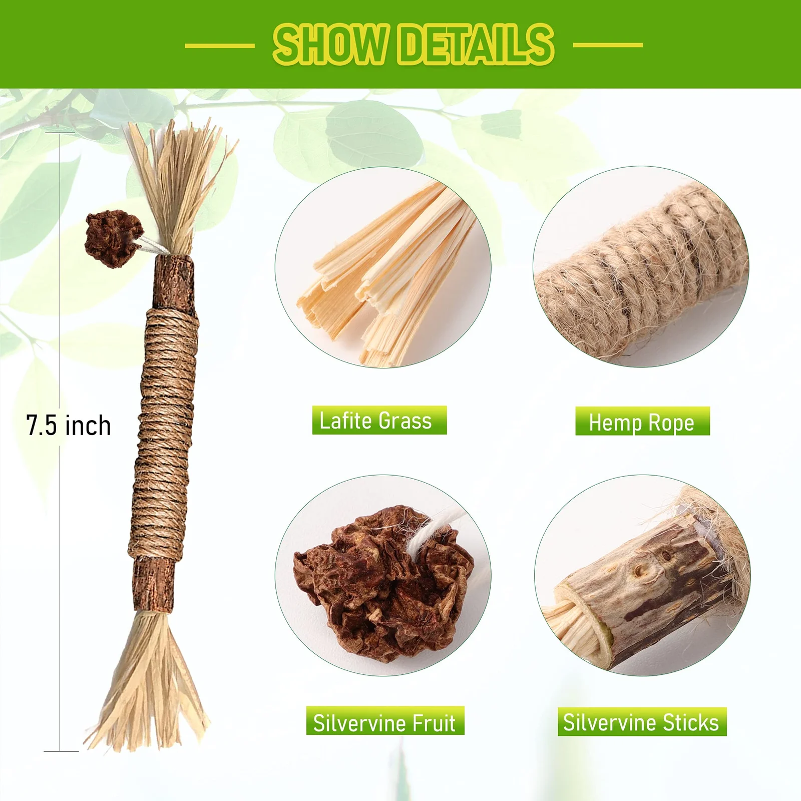 Silvervine Sticks Cat Chew Toys For Indoor Cats Dental Care Teeth Cleaning, Natural… — image 4