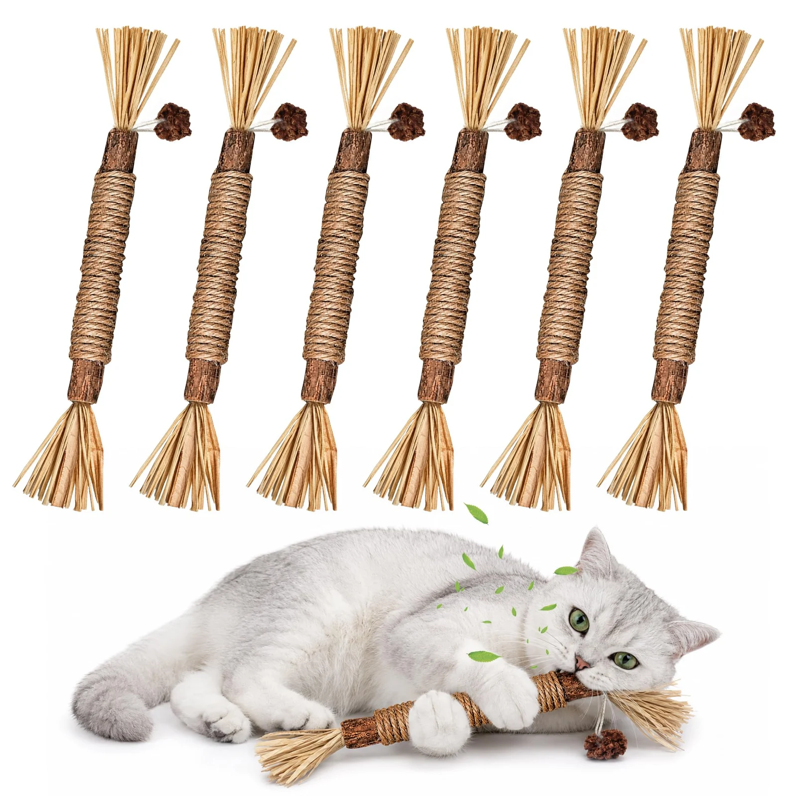 Silvervine Sticks Cat Chew Toys For Indoor Cats Dental Care Teeth Cleaning, Natural… — image 2
