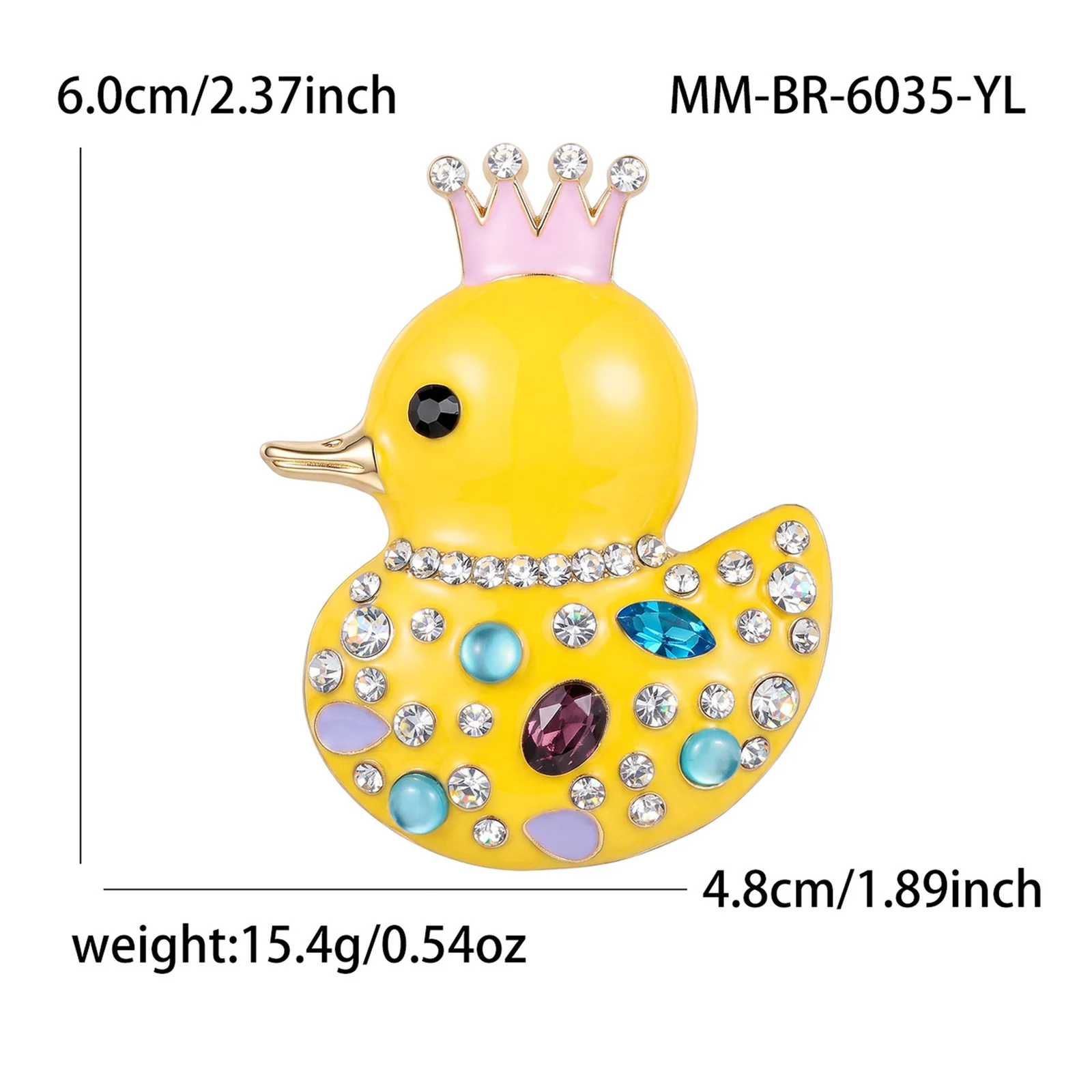 Simple Fashionable And Versatile Cute Duck Brooch — image 3