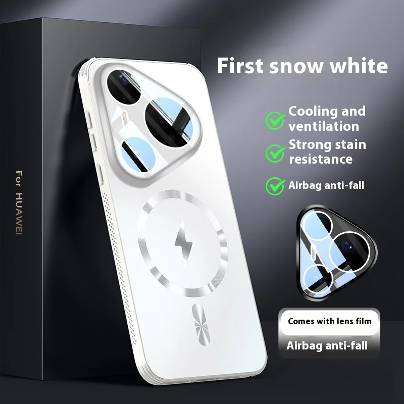 Simple Solid Color Magnetic Belt Lens Protector Phone Case — image 2