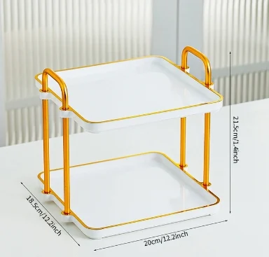 Simple Tray--white-phnom Penh Double Layer-3 Compartments-1 Pack — image 2