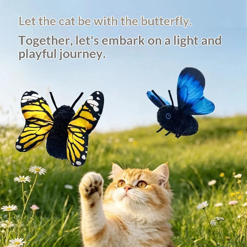 Simulation Butterfly Automatic Cat Teaser Consumes Physical Strength — image 4