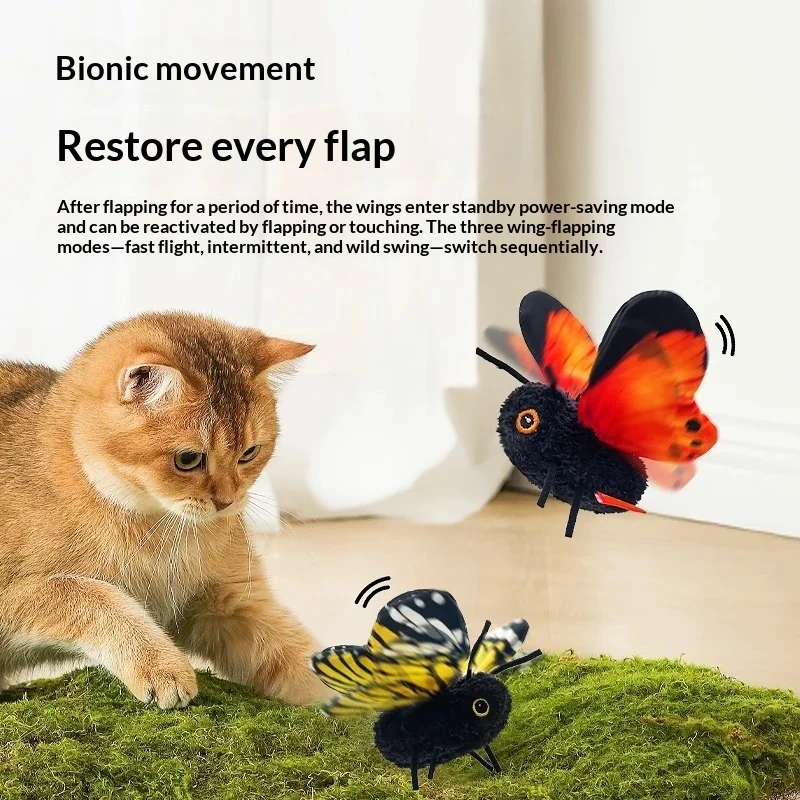 Simulation Butterfly Automatic Cat Teaser Consumes Physical Strength — image 5
