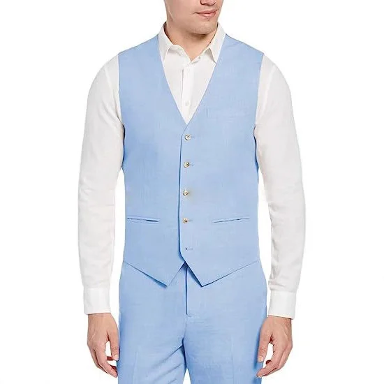 Single-breasted Slim-fit Business Waistcoat Everyday Chic Casual Suit — image 2