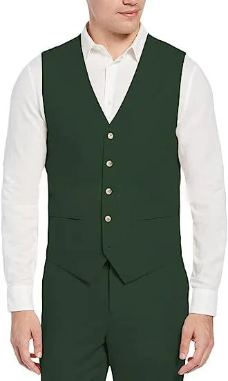 Single-breasted Slim-fit Business Waistcoat Everyday Chic Casual Suit — image 8