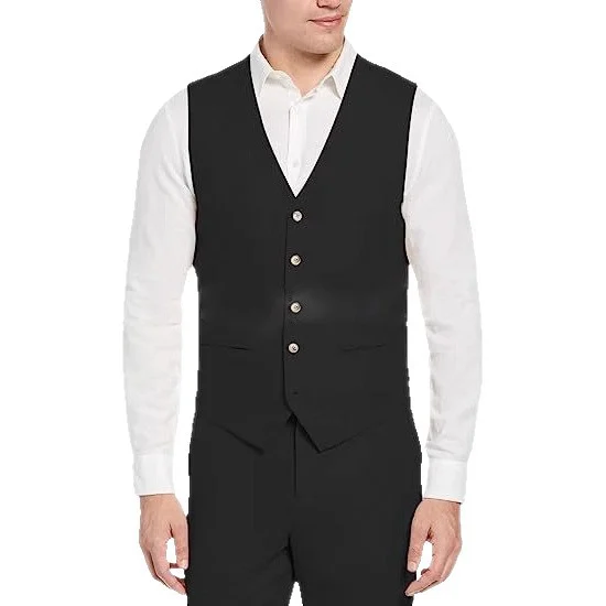Single-breasted Slim-fit Business Waistcoat Everyday Chic Casual Suit — image 3