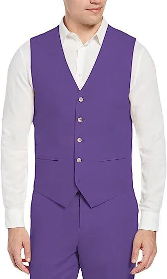 Single-breasted Slim-fit Business Waistcoat Everyday Chic Casual Suit — image 5
