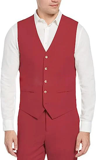 Single-breasted Slim-fit Business Waistcoat Everyday Chic Casual Suit — image 6
