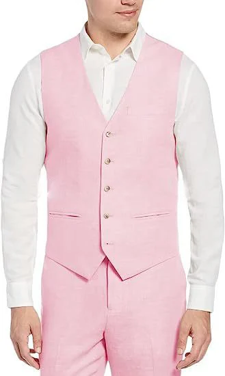 Single-breasted Slim-fit Business Waistcoat Everyday Chic Casual Suit — image 7