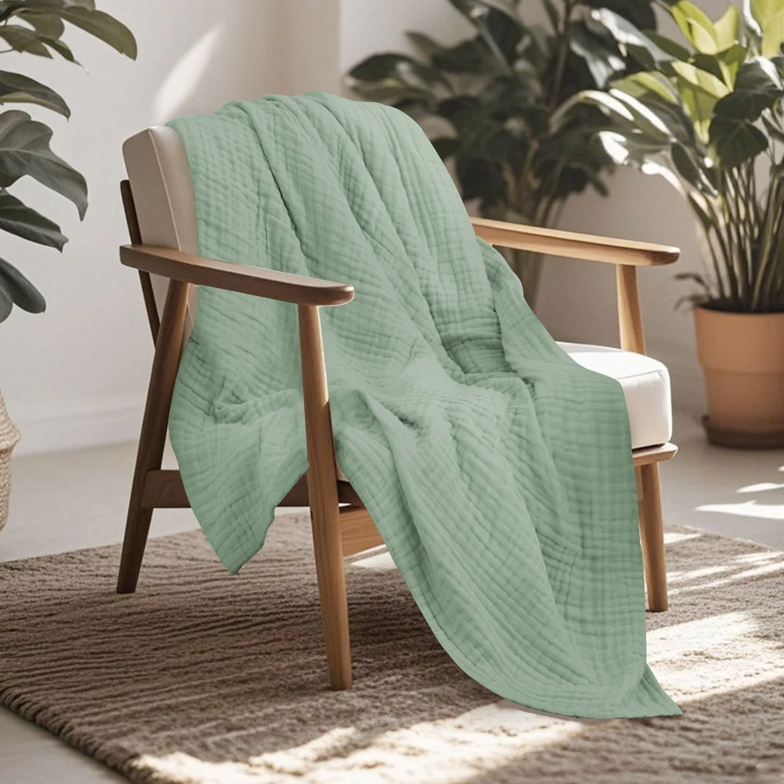 Six-layer Pure Cotton Gauze Soft And Skin-friendly Nap Blanket — image 1