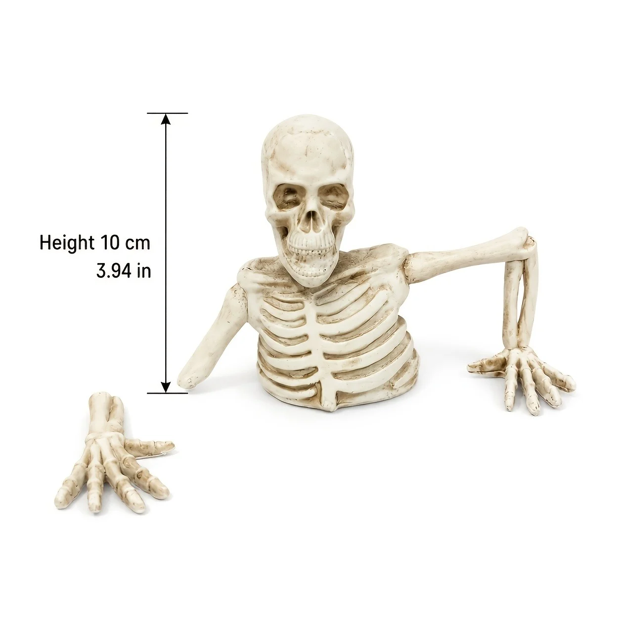 Skeleton Planter Decor, Halloween Garden Ornament, Creepy Skull Plant Pot Decoration… — image 8