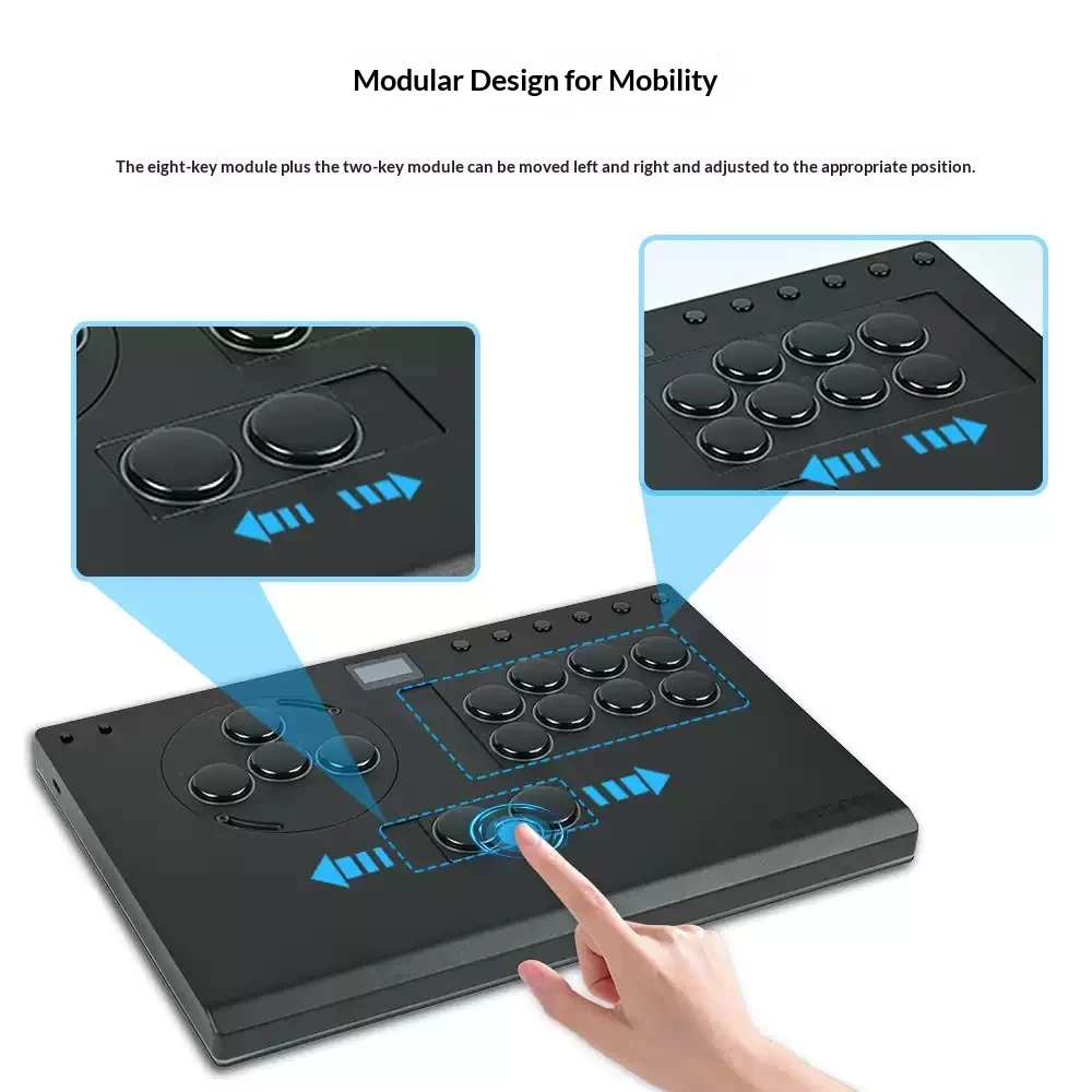 Skin-feel Fighting Keyboard With Hot-swappable Switches On The Back — image 4