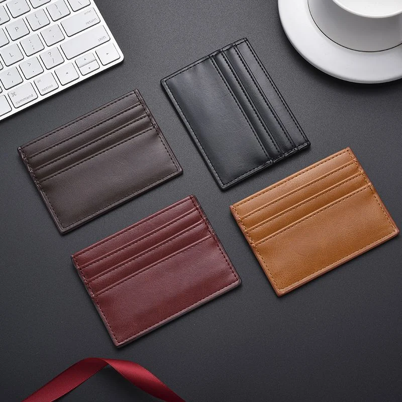 Sleek Ultra-thin Leather Card Holder — image 4