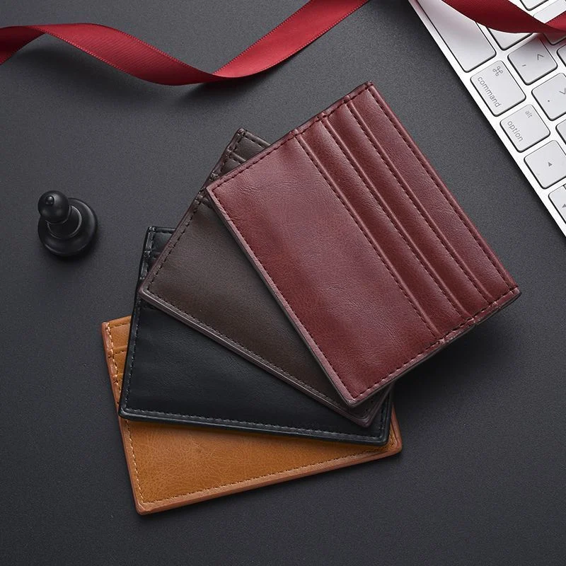 Sleek Ultra-thin Leather Card Holder — image 3