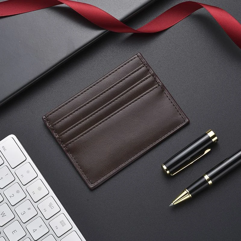 Sleek Ultra-thin Leather Card Holder — image 6