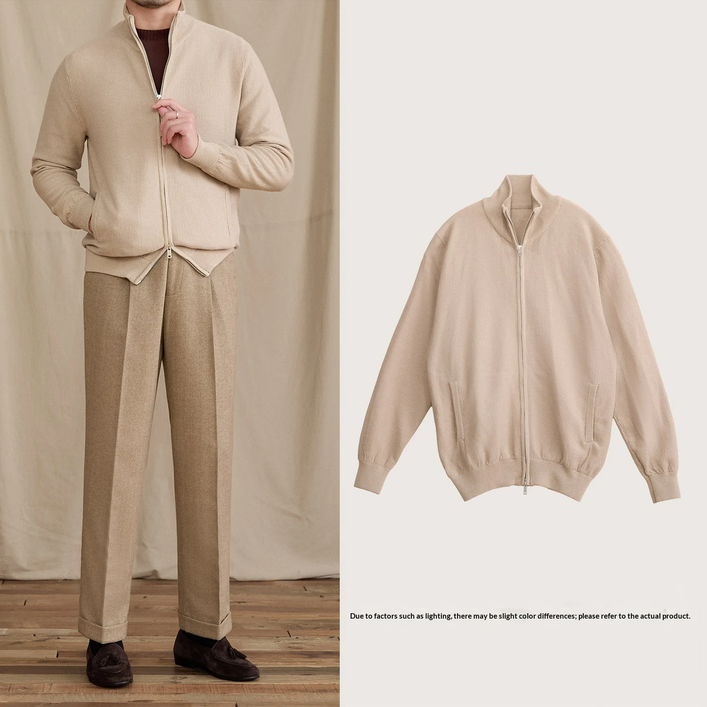 Slim-fit Lightweight Wool-blend Knit Commuter Jacket — image 4