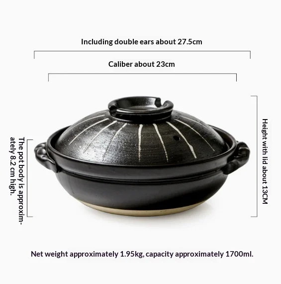 Slow Cooker Stew Pot Household Ceramic Braising — image 6