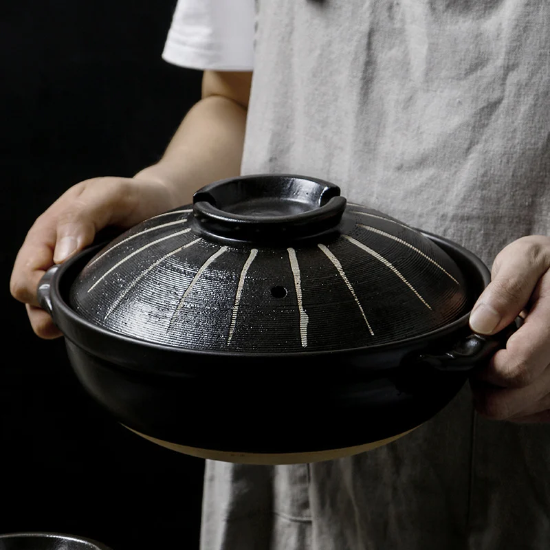 Slow Cooker Stew Pot Household Ceramic Braising — image 4