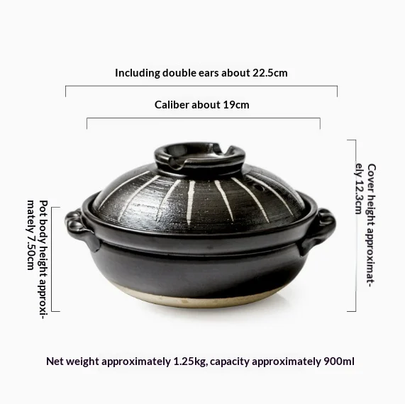 Slow Cooker Stew Pot Household Ceramic Braising — image 8