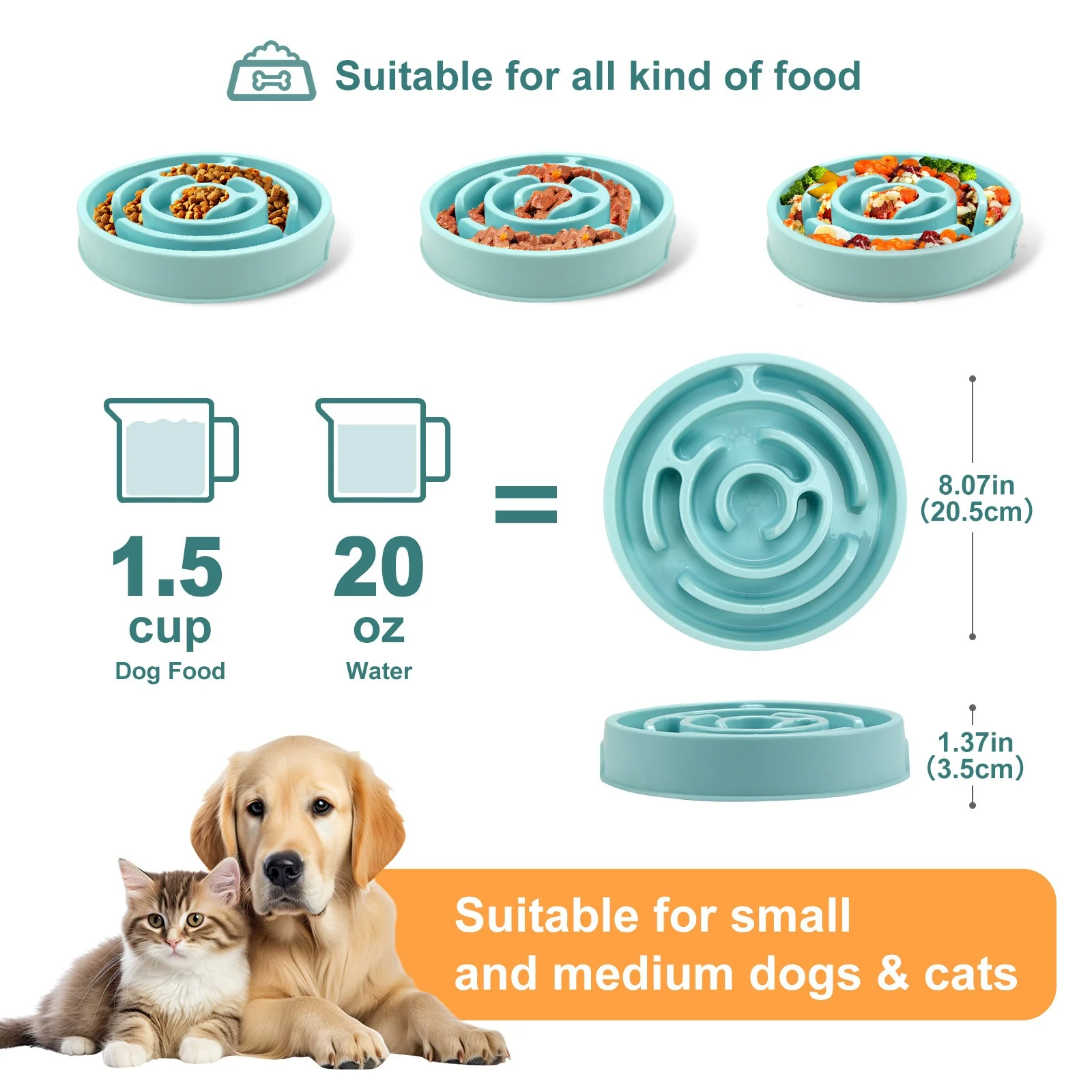 Slow Feeder Dog Bowl, Anti-spill Puzzle Dish For Training & Entertainment. — image 13