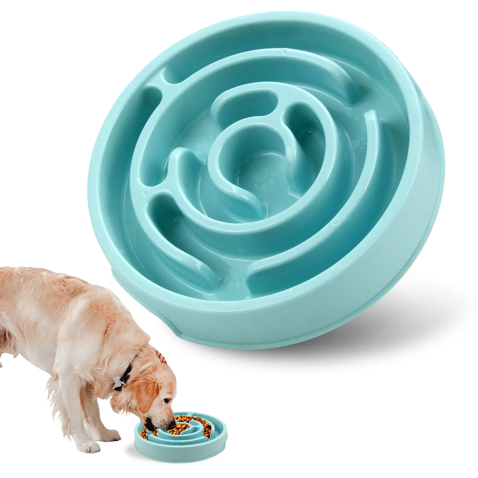 Slow Feeder Dog Bowl, Anti-spill Puzzle Dish For Training & Entertainment. — image 4