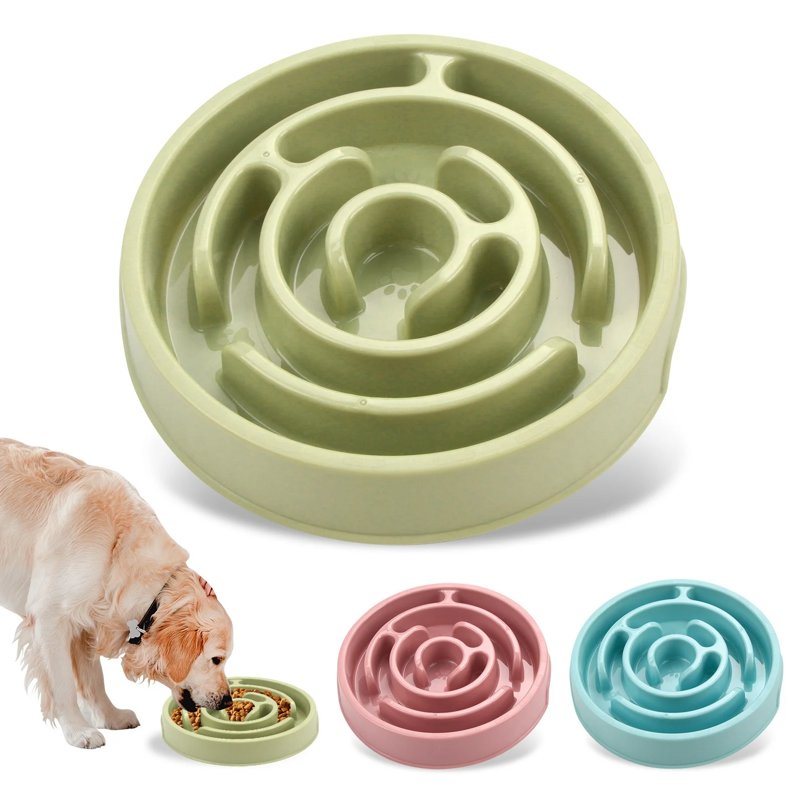 Slow Feeder Dog Bowl, Anti-spill Puzzle Dish For Training & Entertainment. — image 5