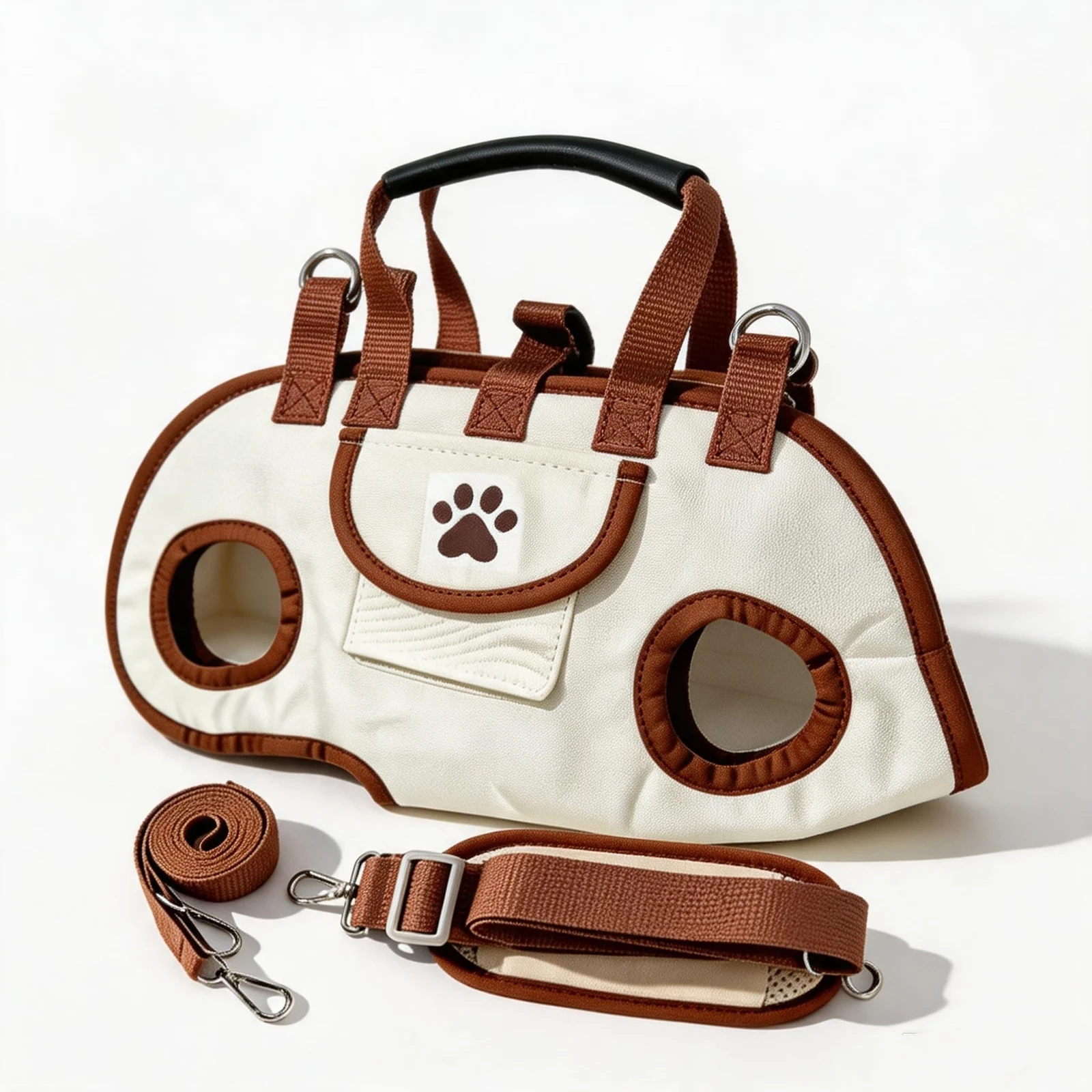 Small Dog Carrier Bag, Hands Free Pet Purse With Shoulder Strap & Leash Function,… — image 6