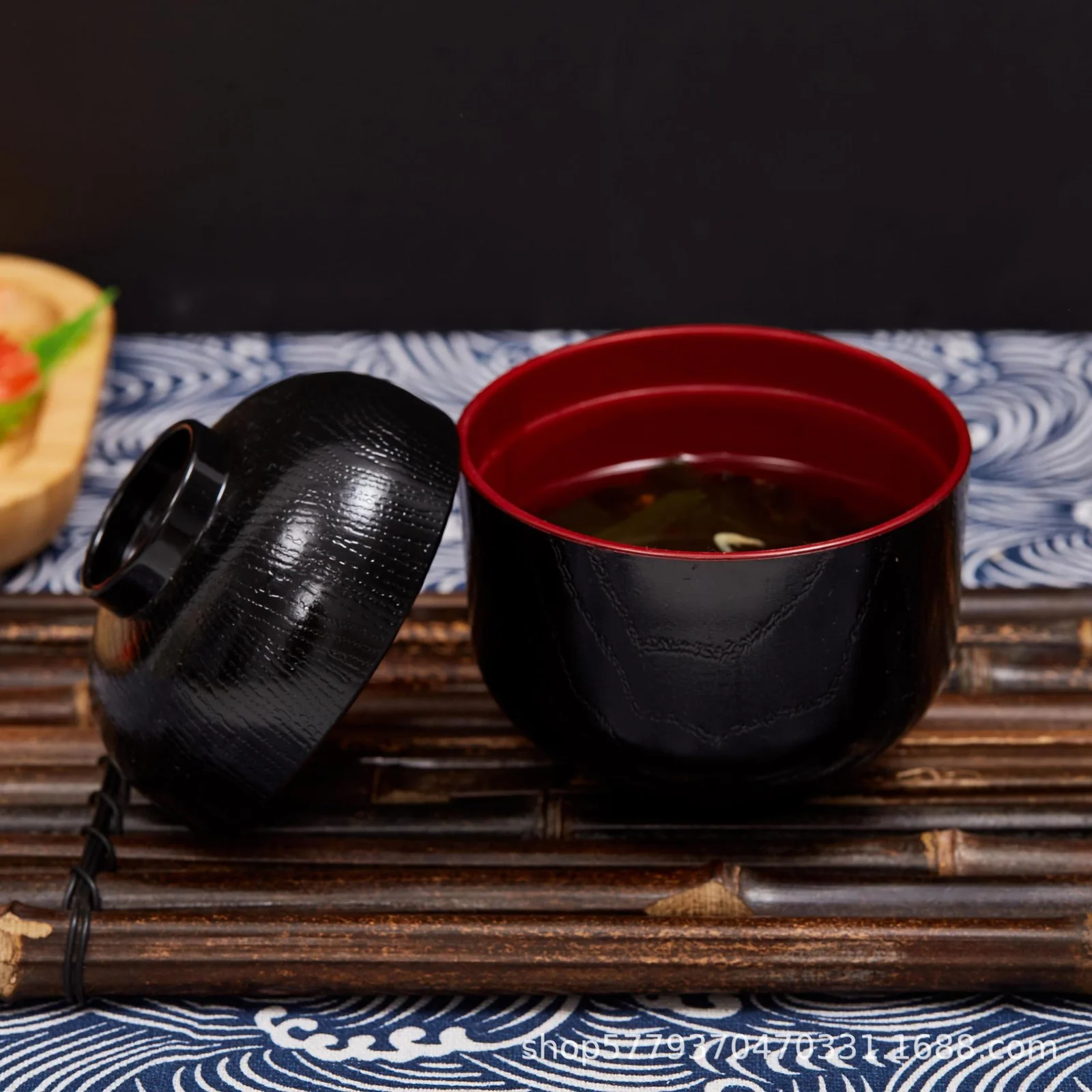 Small Soup Bowl With Lid Rice — image 5
