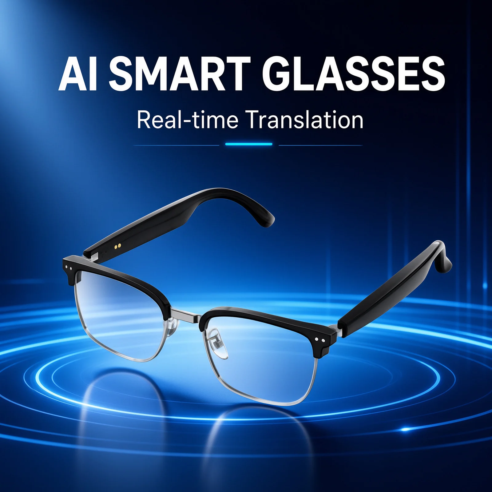 Smart Bluetooth Glasses With AI Translation Handsfree Call Music Play UV Blue Light… — image 2