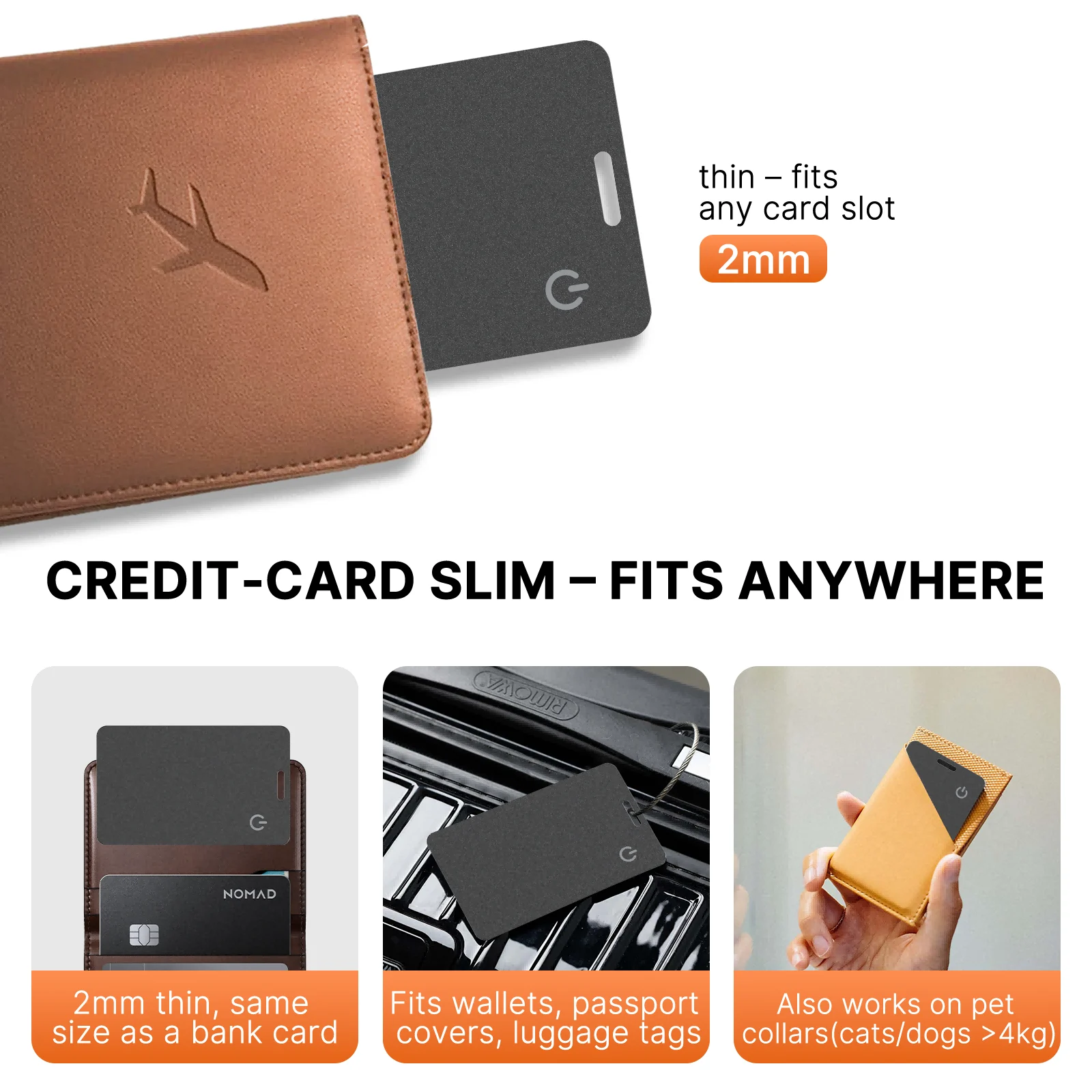 Smart Card Tracker For Find My, Anti-lost Locator IP68 Waterproof Built-in Speaker,… — image 2