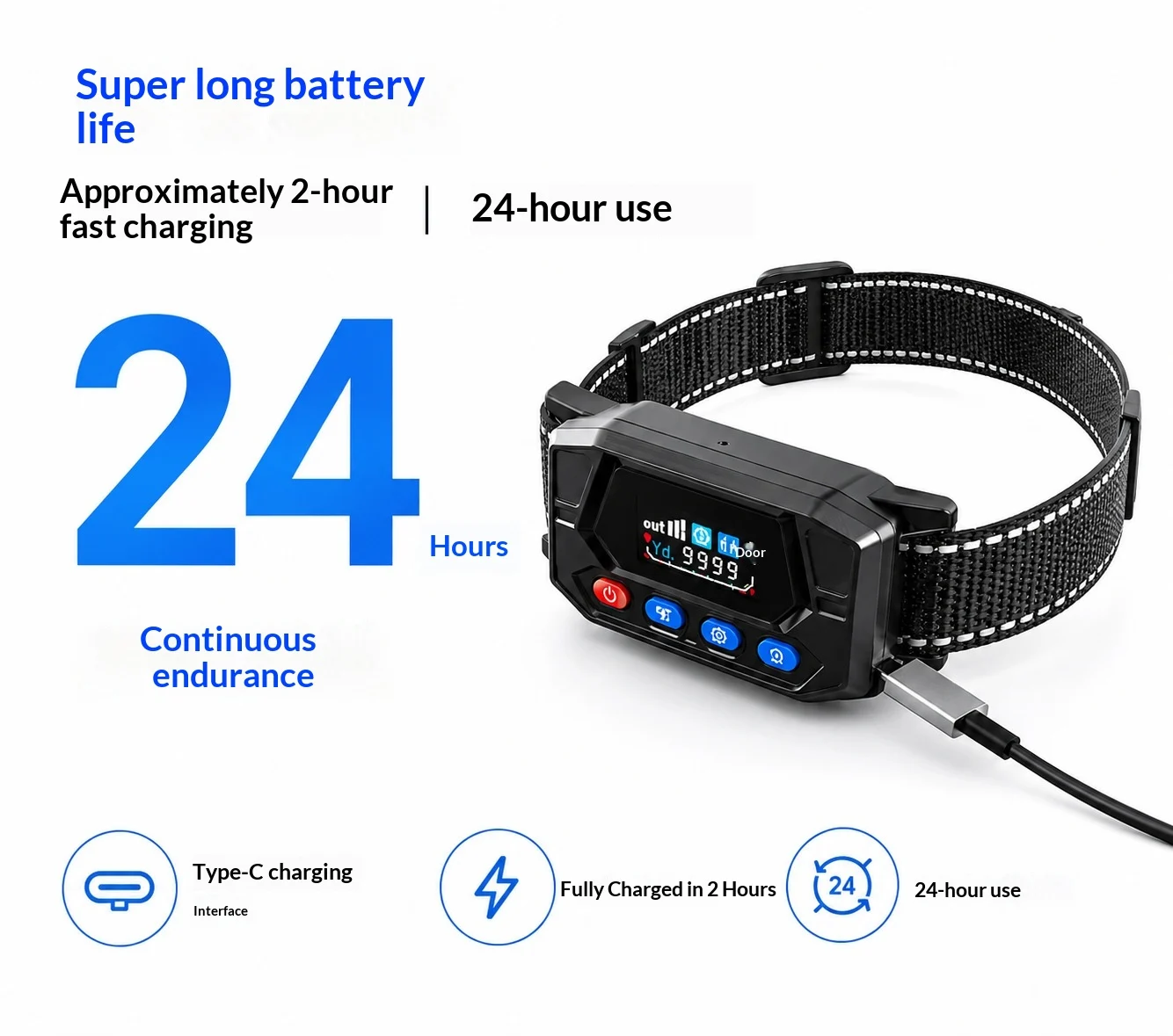 Smart GPS Wireless Fence & Tracking Training Collar — image 4