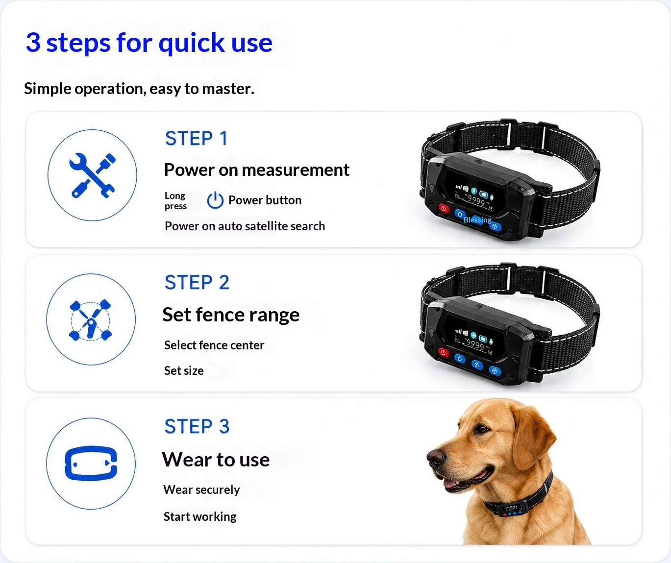 Smart GPS Wireless Fence & Tracking Training Collar — image 2