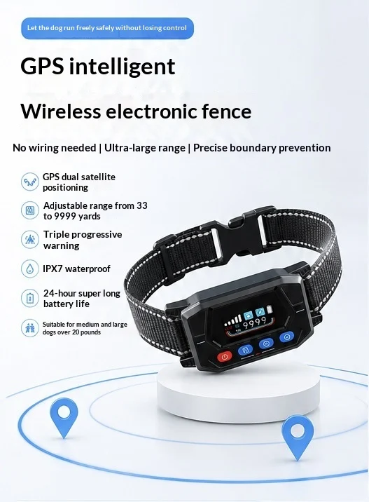 Smart GPS Wireless Fence & Tracking Training Collar — image 7