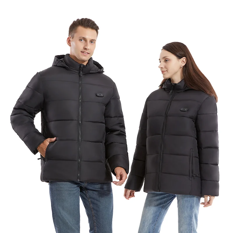 Smart Heating DC Warm Two-color Constant Temperature Cotton-padded Coat — image 6