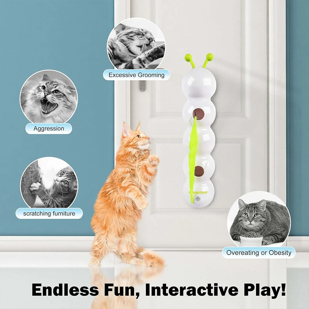 Smart Interactive Cat Toy With Moving Tail Motion Activated Rechargeable — image 7