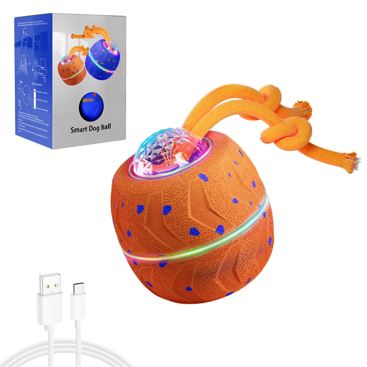 Smart Interactive Dog Toy Ball, Enrichment Toys, Barking E-TPU Material, Electric… — image 8